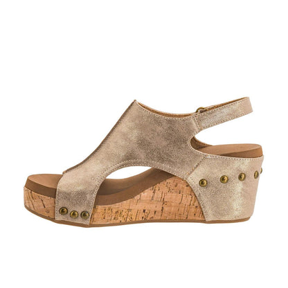 Carley Gold Wash Metallic Shoe