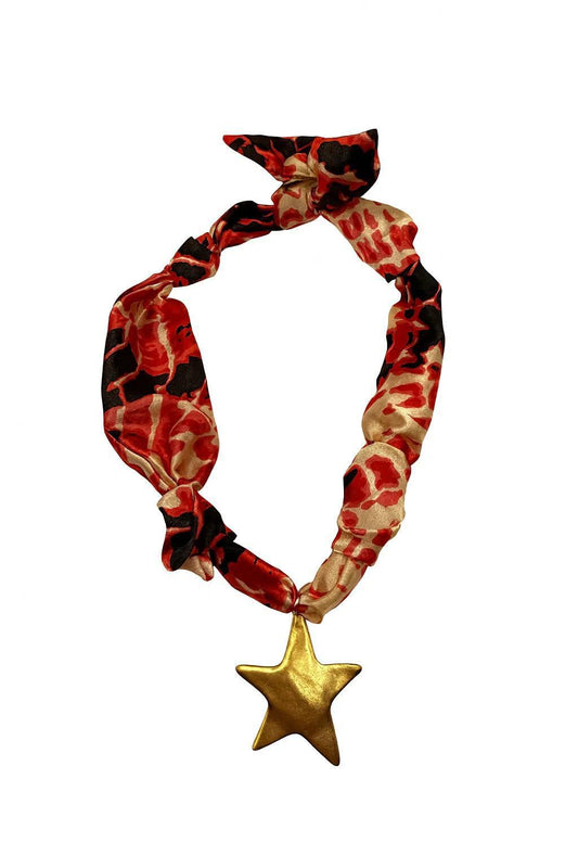 Kristalize Snake Star Scarf Necklace