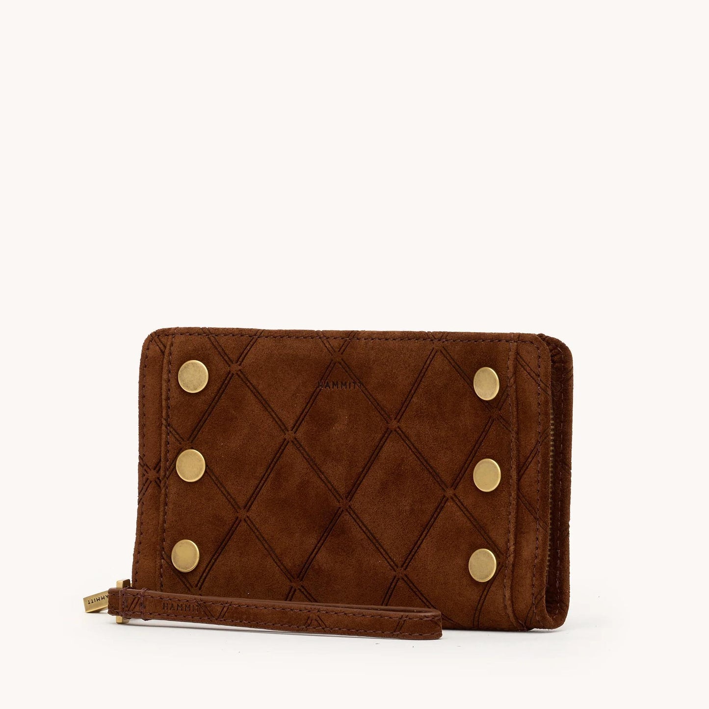 Hammitt Bryant Wallet- Chocolate Diamond Suede