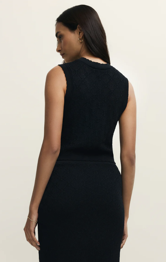 Ramona Sweater Tank-Blk