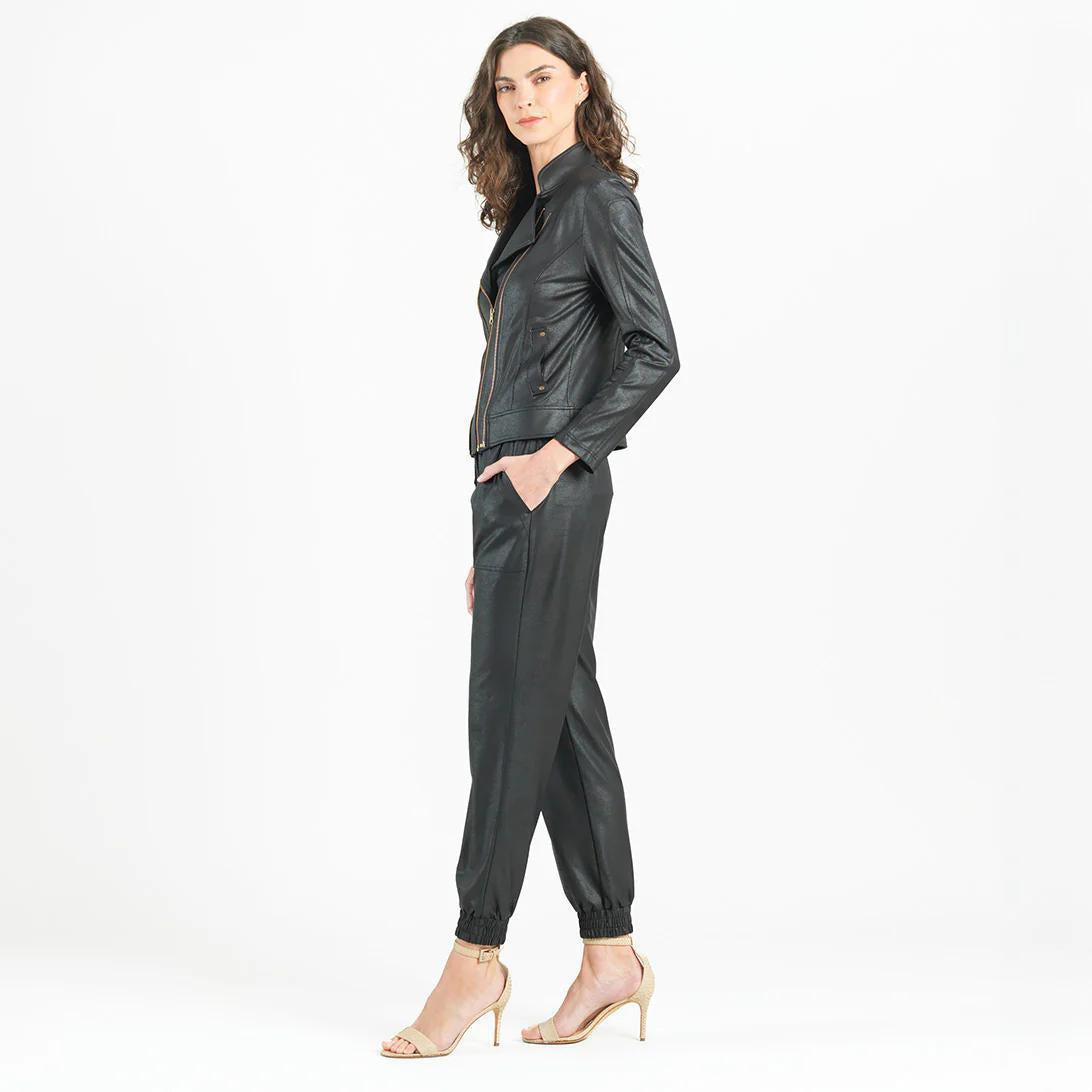 Liquid Leather Double Zip Jacket