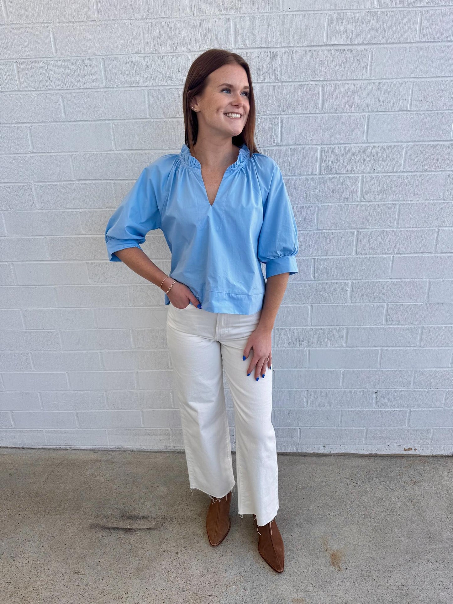 CiCi Baby Blue Top