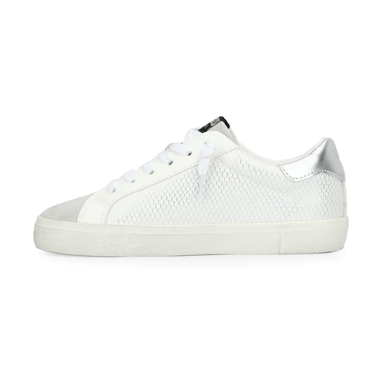 Flair White Snake/Washed Silver Sneakers