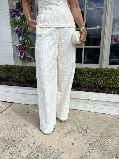 Embroidered Relaxed Pants
