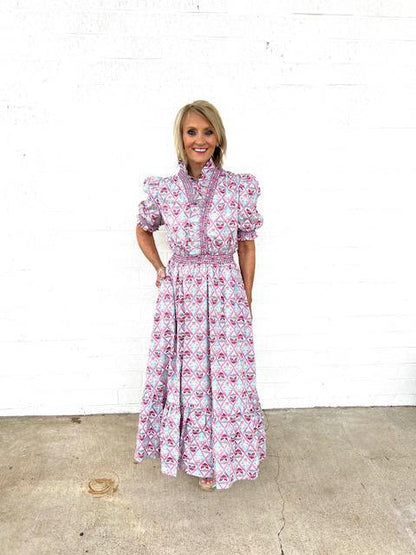 Paris Floral Maxi Dress