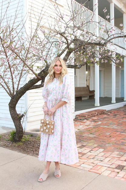 French Floral Maxi Dress