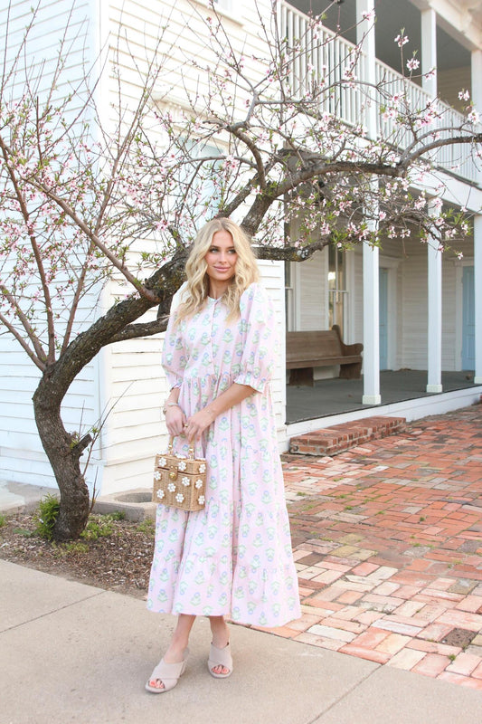 French Floral Maxi Dress