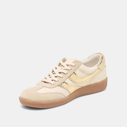 Dolce Vita Merit Sneaker-White/Gold