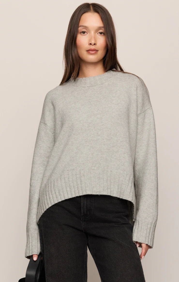 Eastwell Pullover Sweater- Feather Gray