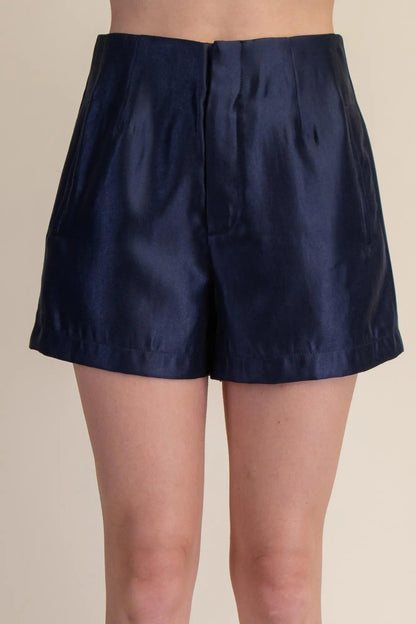 Hi Waisted Short-Navy