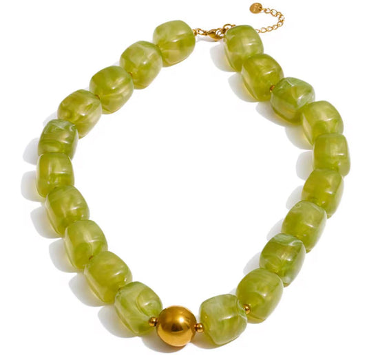 Kristalize Rylan Necklace-Green