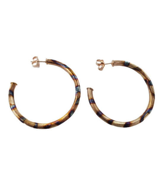 Small Everybody's Favorite Hoops- Burnished Antique
