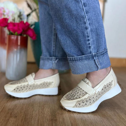 Koi Cream Patent Shoe