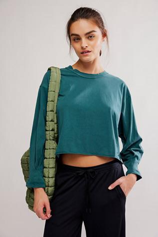 Inspire LS Tee- Evergreen