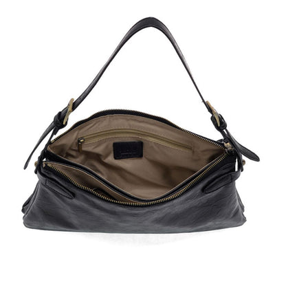 Trapeze Shoulder Bag- Black
