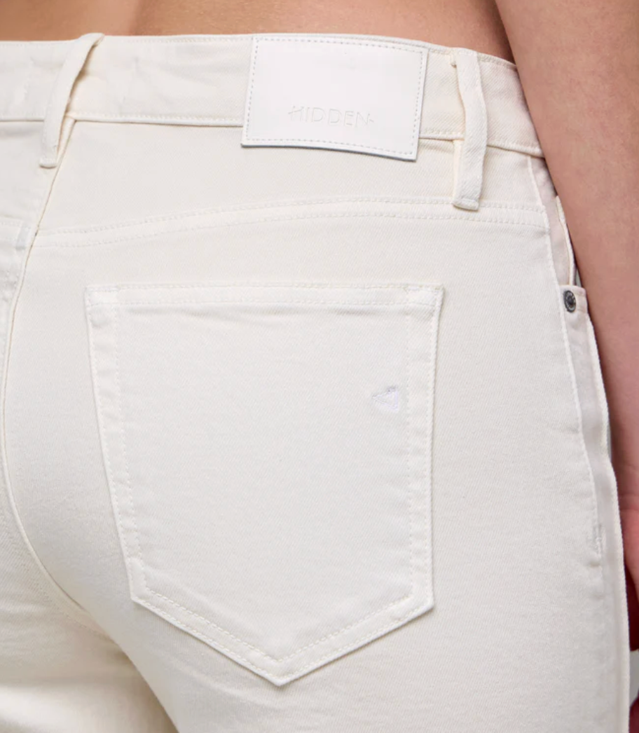 Hidden Happi Flare Denim- Ecru