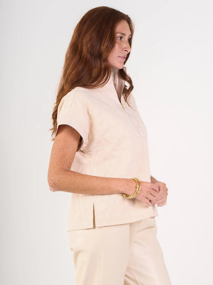 Emily McCarthy Poppy Pullover- Sandstone Cheetah