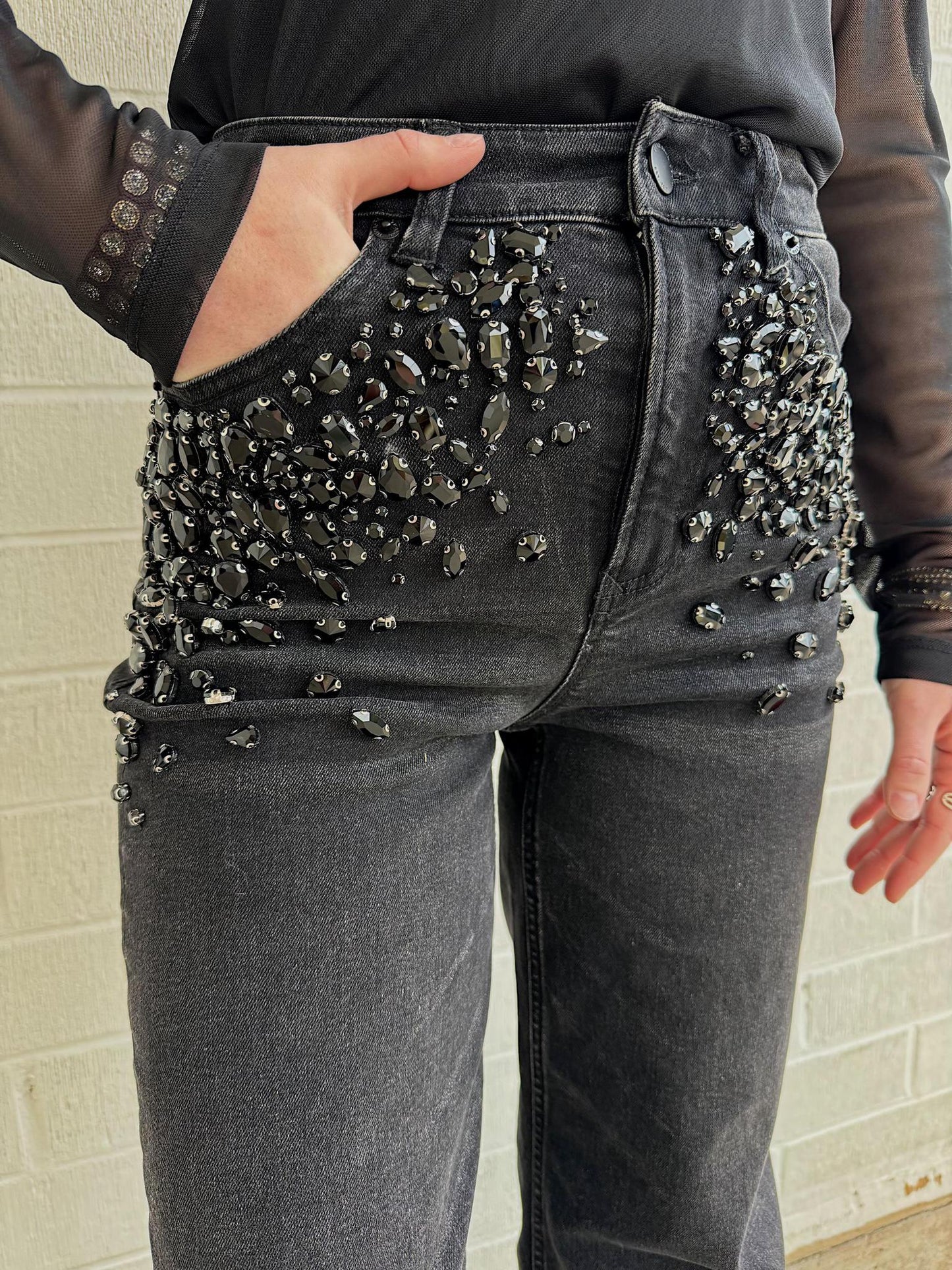 Dear John Fiona Denim- Black Sparkle