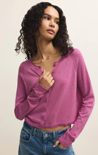 Perfect Layered Cardi- Spanish Rose