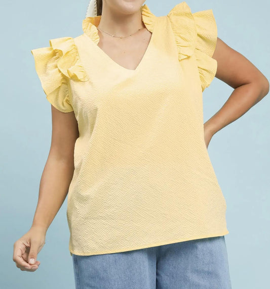Ruffle Sleeve Top