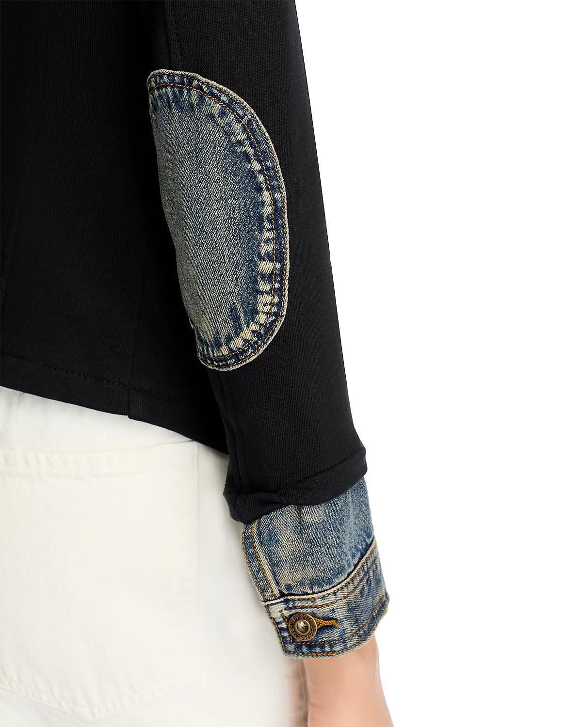 Clarissa Mixed Denim Blazer