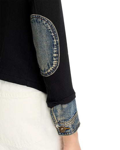 Clarissa Mixed Denim Blazer