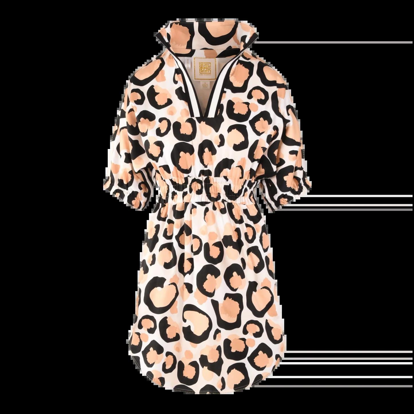 Emily McCarthy Palmer Dress- Spot Cheetah