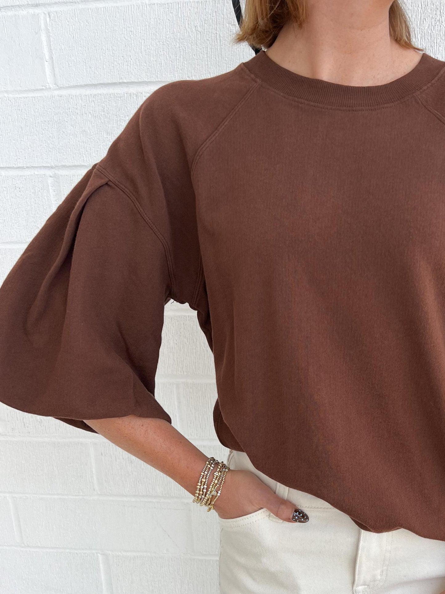 Dear John Matteo Sweatshirt- Cappuccino