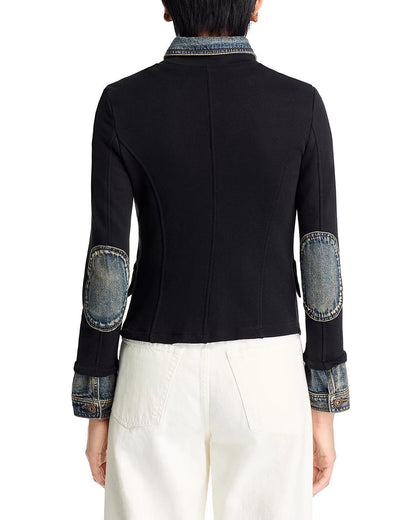 Clarissa Mixed Denim Blazer