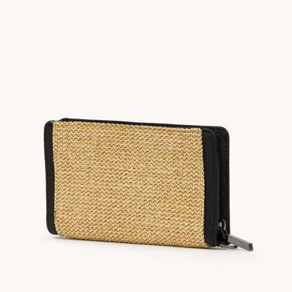 Hammitt Bryant Wallet-Noir Raffia