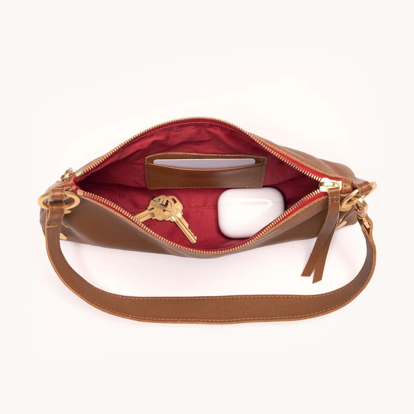 Hammitt Kyle Red Zip-Mahog