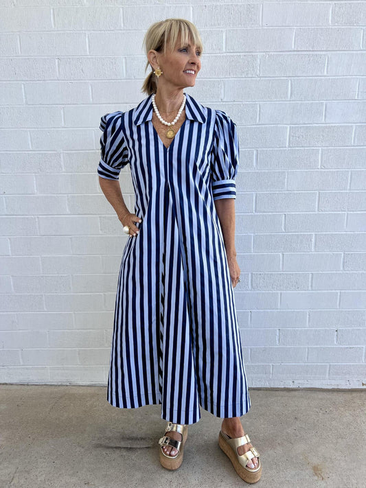 Striped Midi Dress