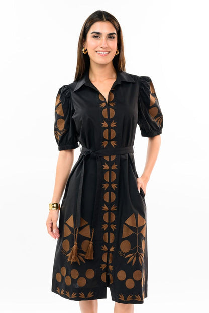 Ivy Jane Placket Embroidered Dress