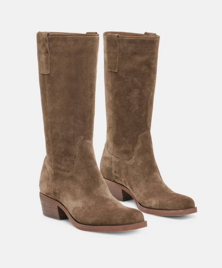Romie Boot- Chocolate Suede