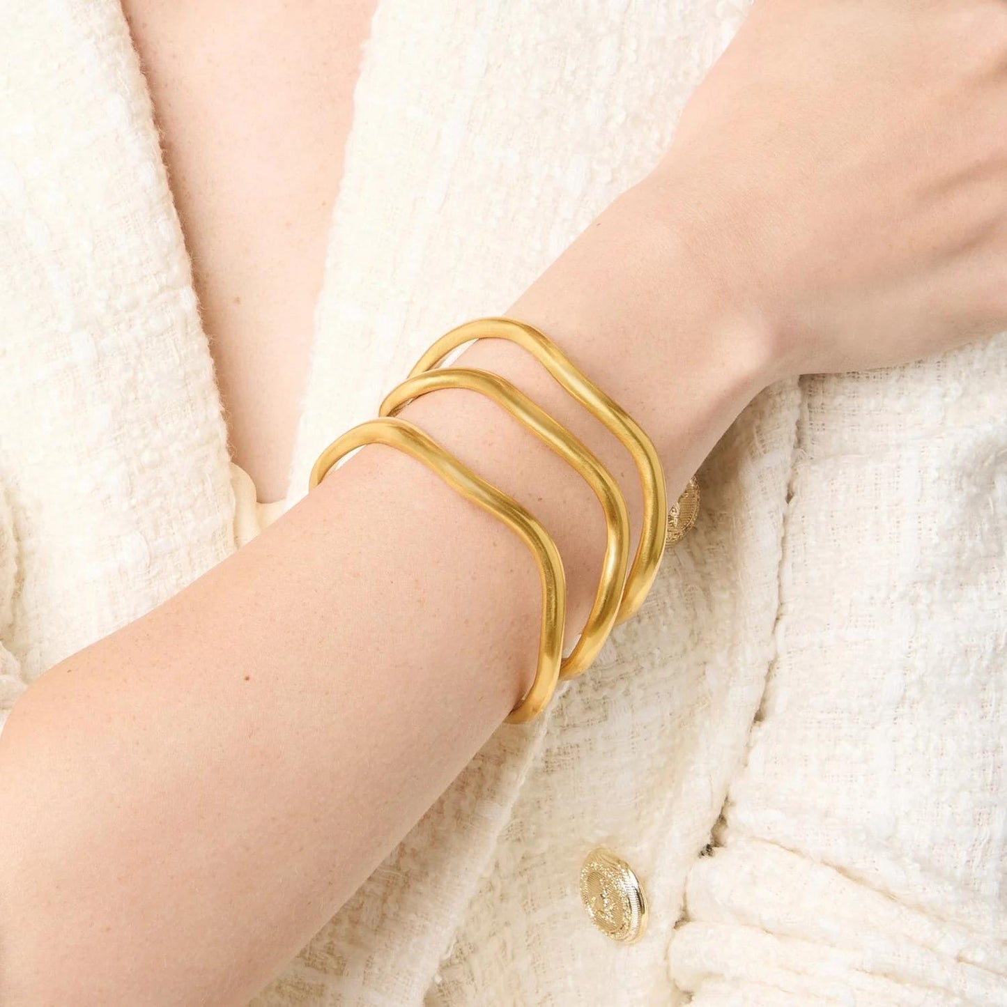 Wave Bangle-GLD