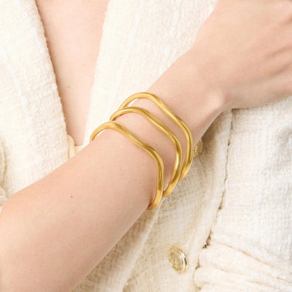 Wave Bangle-GLD