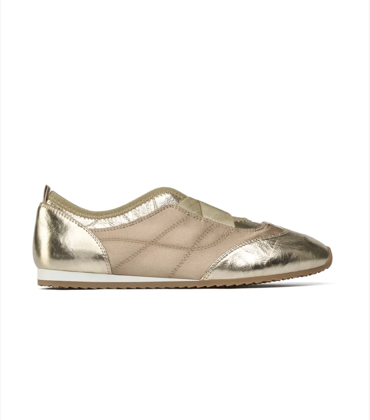 J Slides Phily Sneaker- Gold