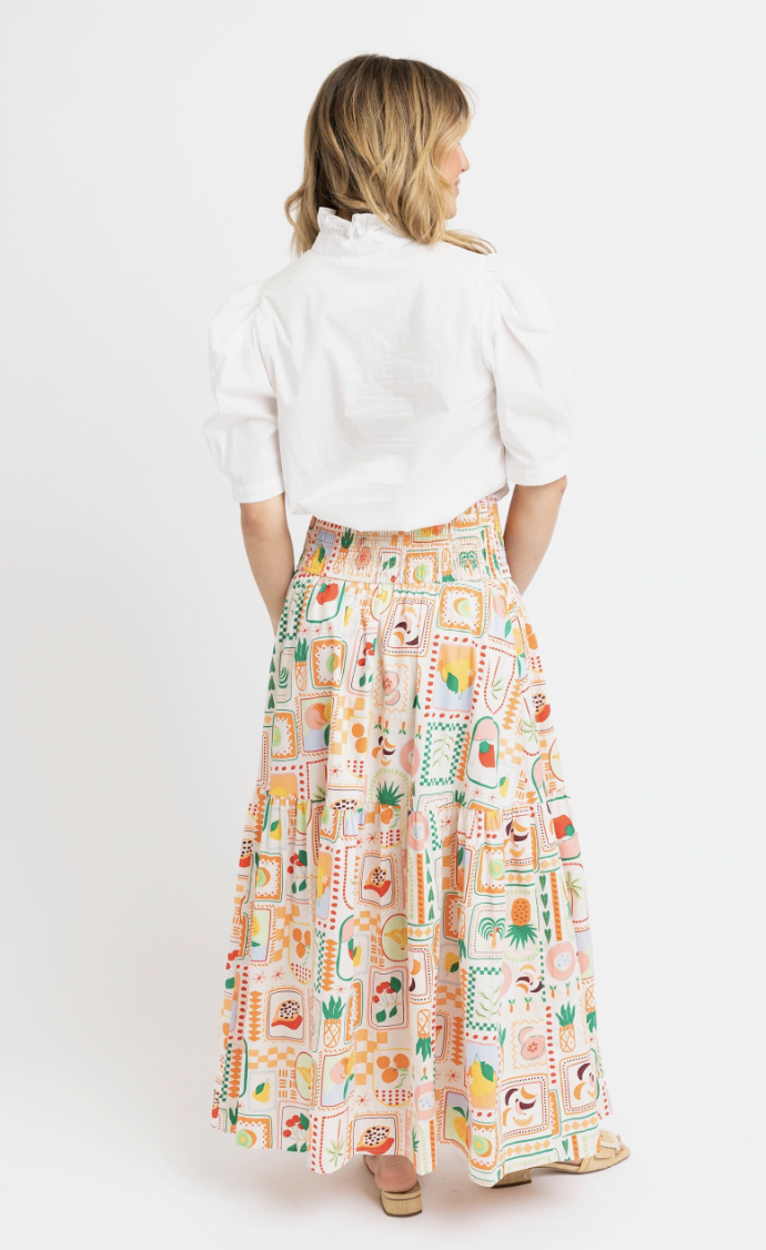Fruit Basket Maxi Skirt