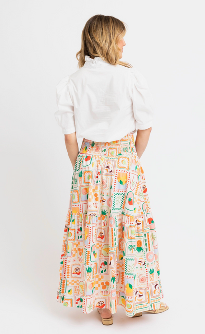 Fruit Basket Maxi Skirt