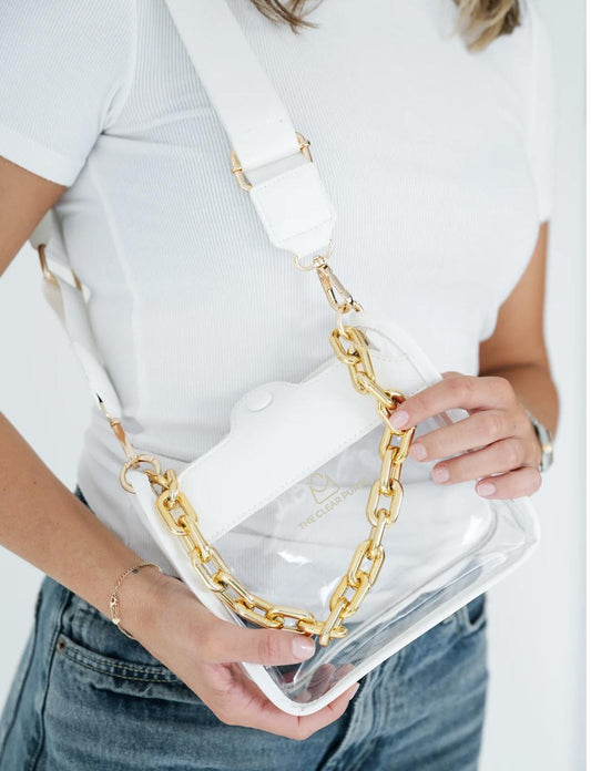 The Clear Purse-White