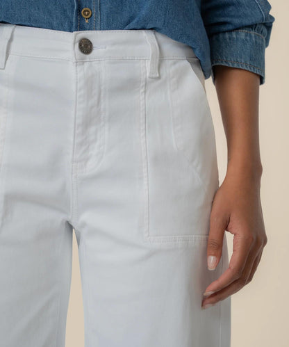 KUT Ashton Barrel Denim-White