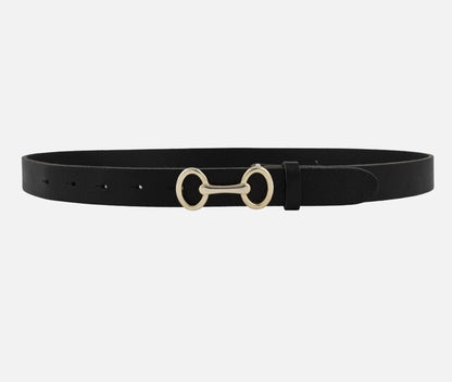 Carel Leather Belt- Black
