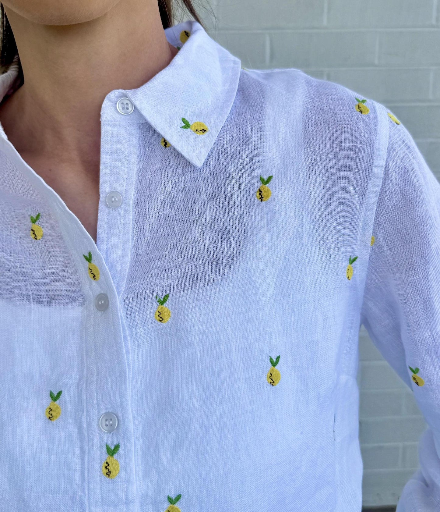 Ivy Jane Linen Lemon Shirt