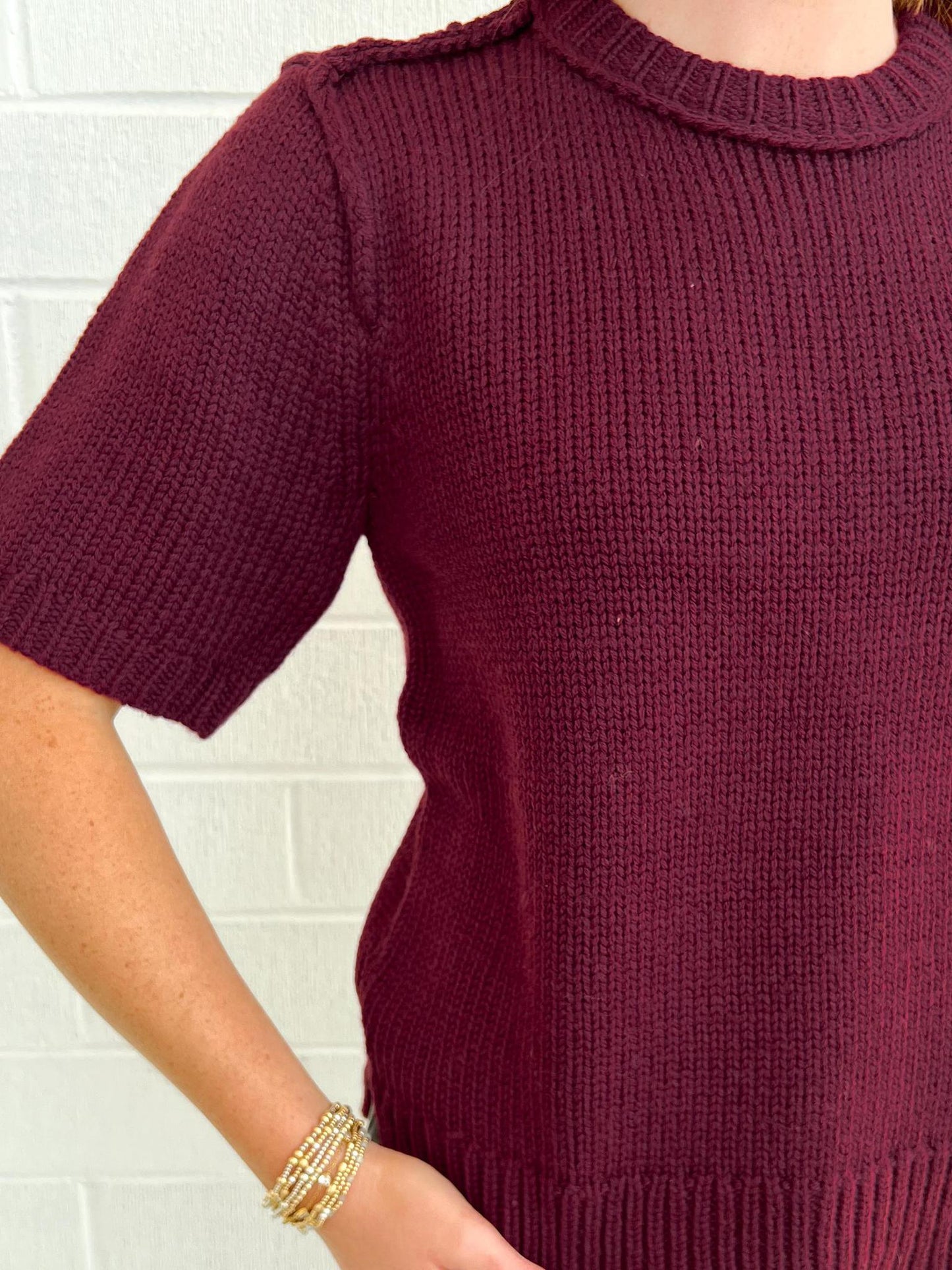Dear John Sabine Sweater- Tibetan Red