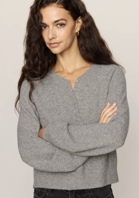 Westmont Henley Sweater-Grey
