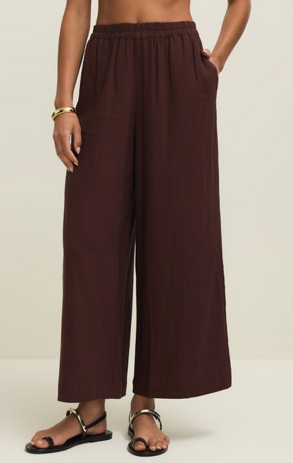 Scout Linen Pant-Choc Cherry