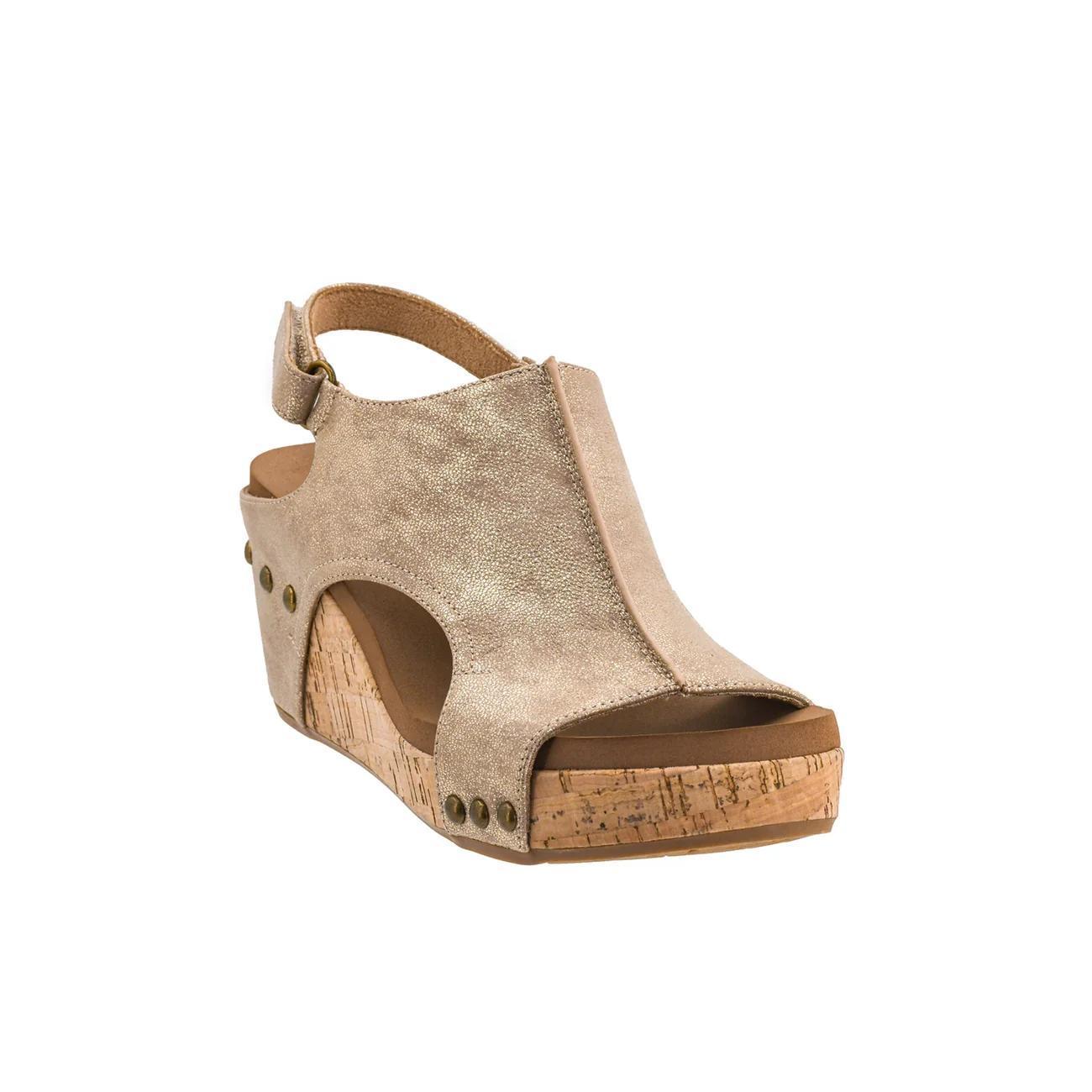 Carley Gold Wash Metallic Shoe