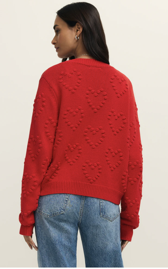 All Yours Cardi- Kiss Me Red