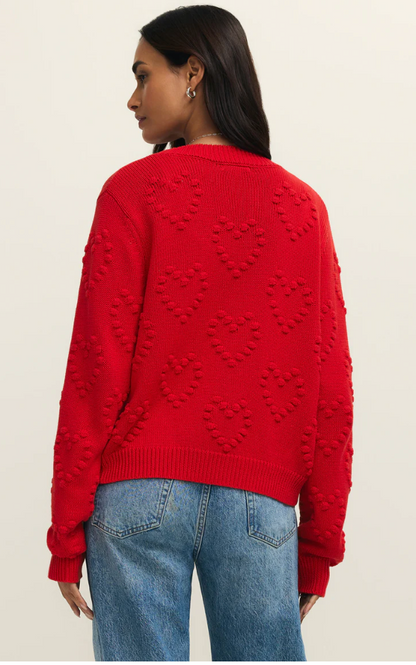 All Yours Cardi- Kiss Me Red