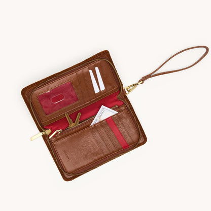 Hammitt Bryant Wallet- Chocolate Diamond Suede